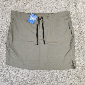 NWT RipSkirt Hawaii Sport Skirt Khaki Olive Green Size XL Quick Drying Pockets